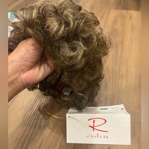 R D'solite Curly Brown Hair Wig